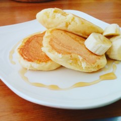 パンケーキ　朝食
