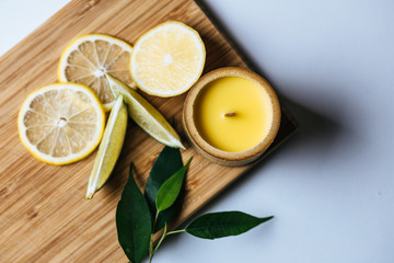 lemon candle
