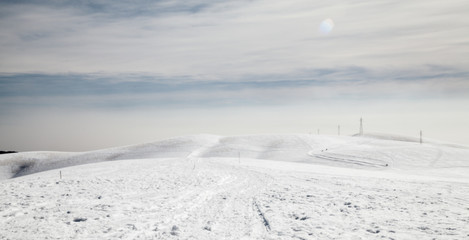 Fototapeta premium winter landscape mountain italy