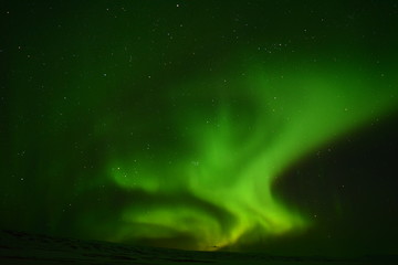 Fototapeta na wymiar Aurora borealis in Iceland