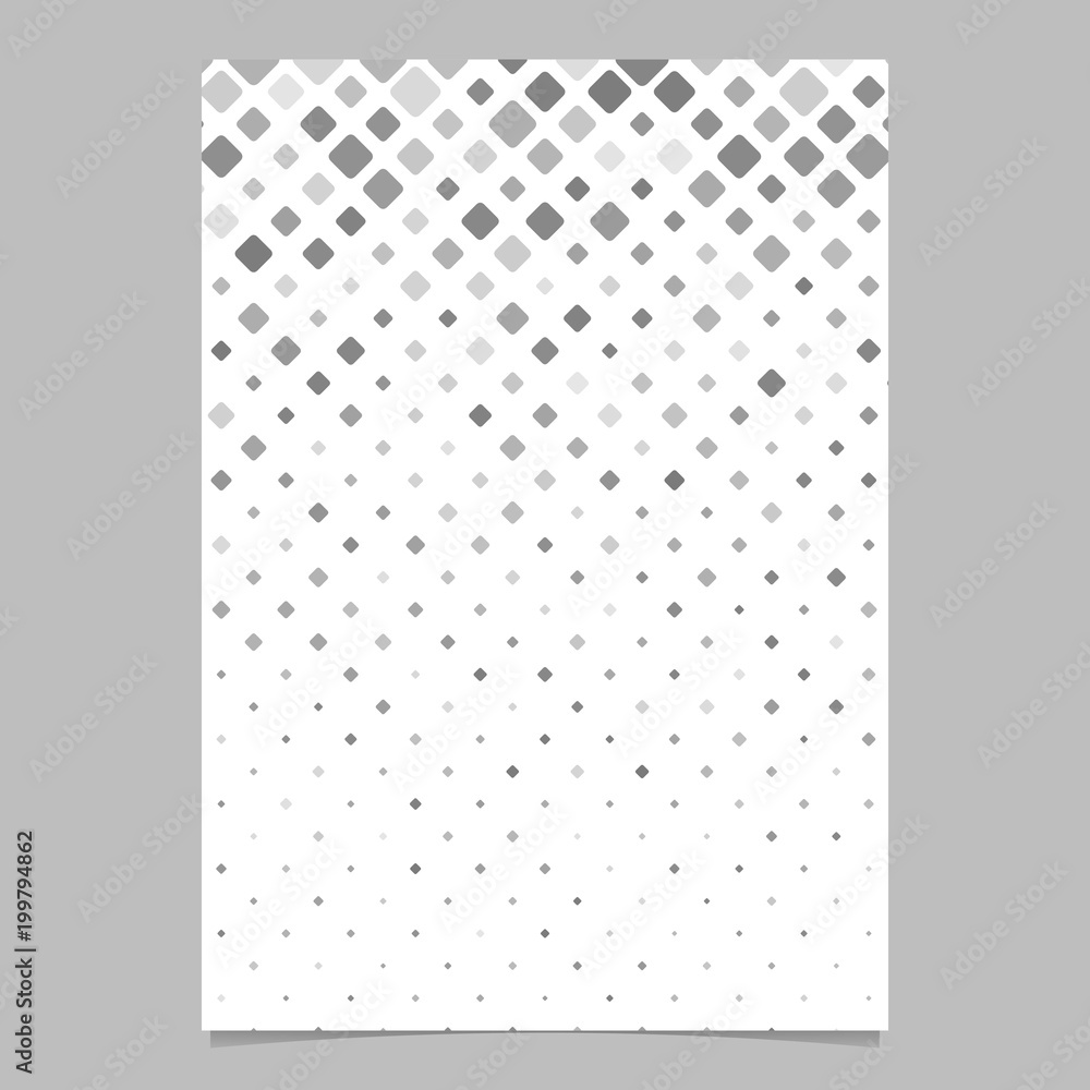 Poster Geometrical diagonal square pattern background flyer template - vector illustration