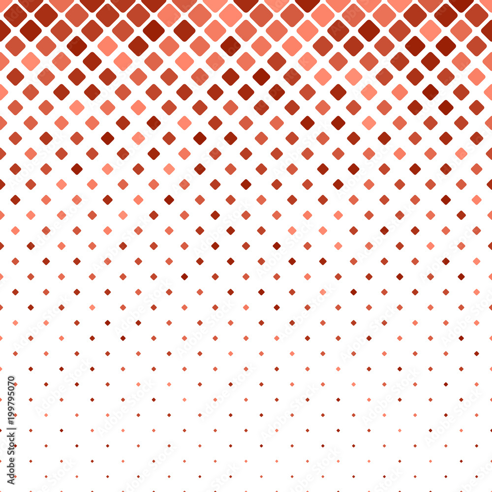 Poster color rounded square pattern background - vector graphic design from squares in varying sizes