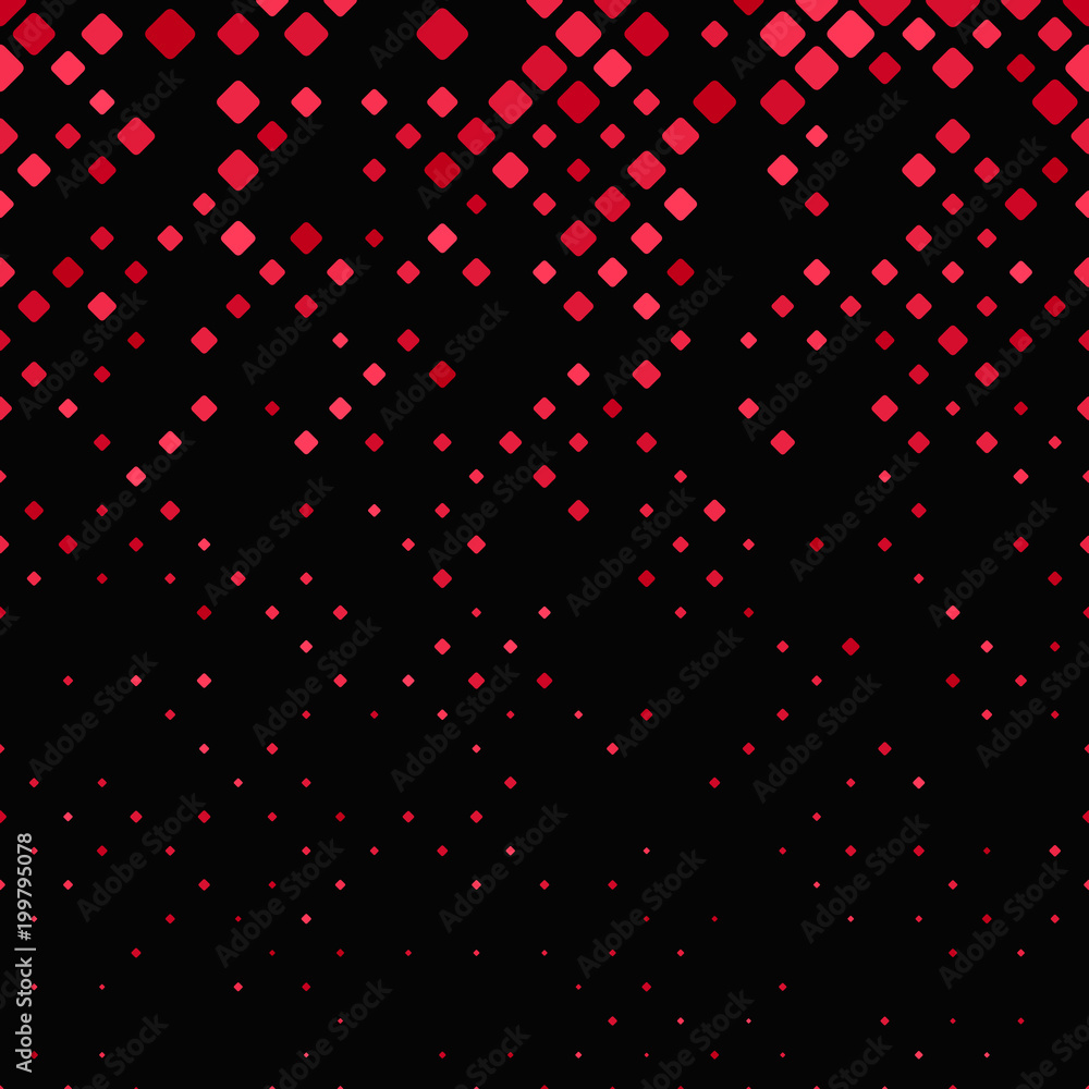 Poster geometric rounded square pattern background - vector graphic design with squares in varying sizes