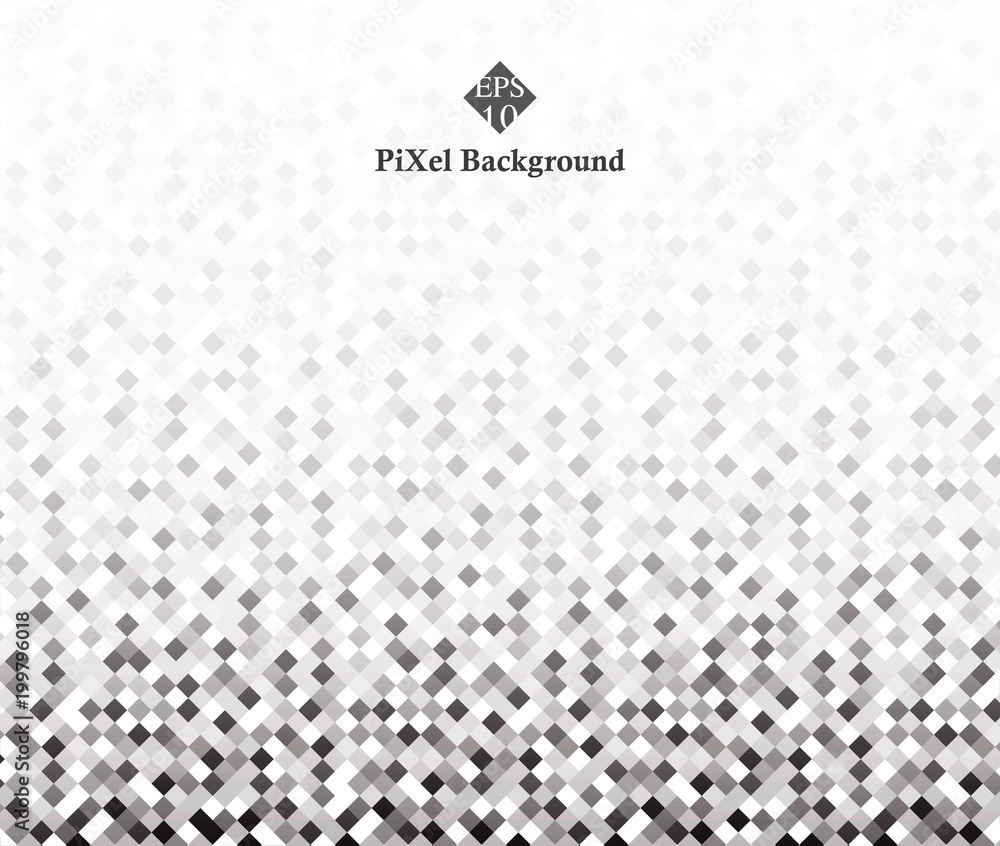 Poster abstract of greyscale pixel patterns. space of details for banner business. vector illustration for 