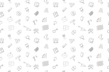 Vector construction pattern. Construction seamless background