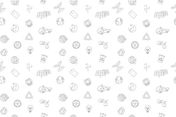 Vector eco pattern. Eco seamless background