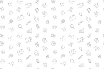 Vector seo pattern. Seo seamless background