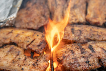 Sommer Zeit - Grillzeit Schweinenackensteaks und Bauchfleich