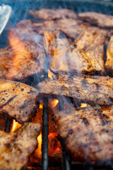 Sommer Zeit - Grillzeit Schweinenackensteaks und Bauchfleich