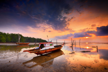 Sunset Moment Batam island Indonesia