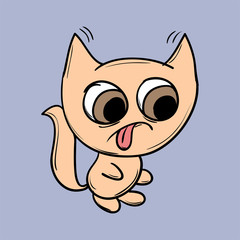 Funny cats. Suitable for childrens stories and fairy tales.