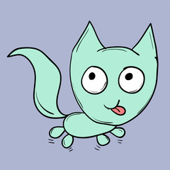 Funny cats. Suitable for childrens stories and fairy tales.