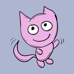 Funny cats. Suitable for childrens stories and fairy tales.