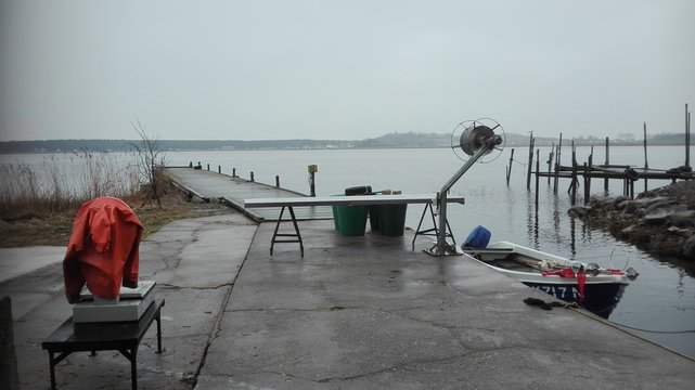 Anglerboot bei Klein Zicker