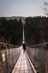 Obraz premium Large hanging rope bridge 3