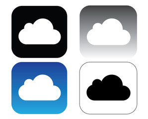 iCloud icons collection, icloud vector set
