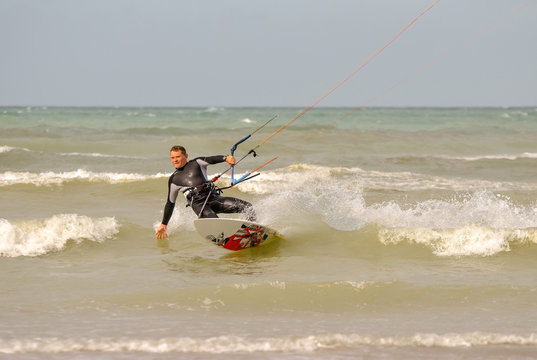 kitesurfeur en action