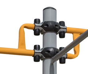 part of sports equipment on white