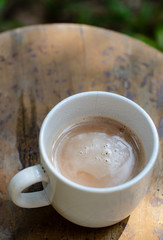 Nice coffee cup at morning
