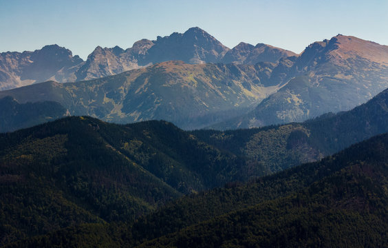High Tatra Mountain in summer