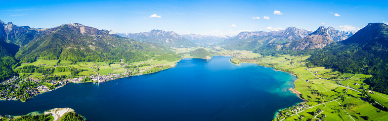 Fototapeta premium St. Wolfgang aerial view