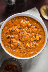 Butter chicken curry with tender chicken breast