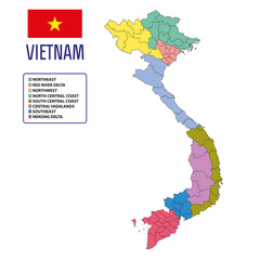 Vietnam vector map