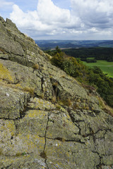 Die Milseburg, der heilige Berg im Bioshärenreservat Rhön, Hessen, Deutschland