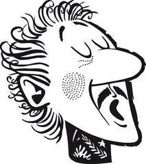 Proud maestro, Retro Vector Illustration