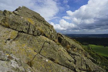 Die Milseburg, der heilige Berg im Bioshärenreservat Rhön, Hessen, Deutschland
