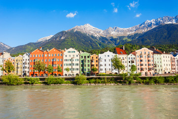 Fototapeta premium Innsbruck embankment in Austria