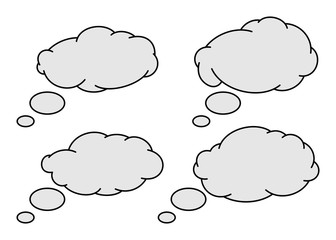 Text bubble icon set