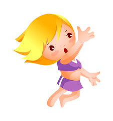 Portrait of happy girl