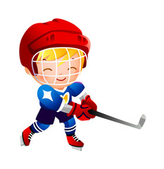 Girl ice hockey player 