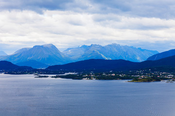 Obraz premium Alesund aerial panoramic view