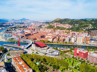 Bilbao aerial panoramic view, Spain