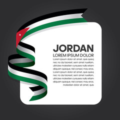 Jordan flag background