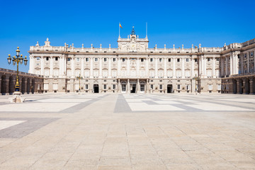 Fototapeta na wymiar The Royal Palace of Madrid in Madrid city, Spain