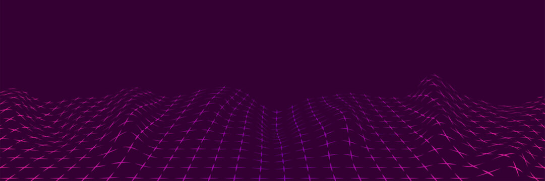 Futuristic grid line background poligon mock up