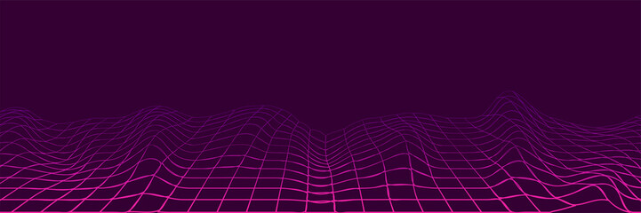 Futuristic grid line background poligon mock up