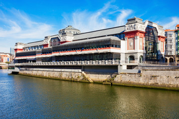 Naklejka premium Ribera Market in Bilbao, Spain