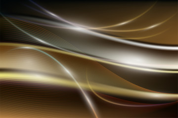 Abstract Motion Light Effect. Futuristic Wave Flash. Shining Space. Vector illustration.
