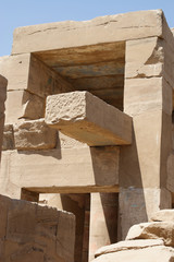 Karnak temple construction