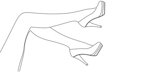 Female legs vector