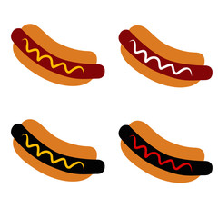 Hot dog vector