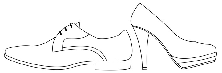 Shoes vector set
