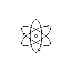 Atom illustration. Vector