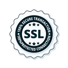 SSL Secure label illustration