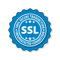 SSL Secure label illustration