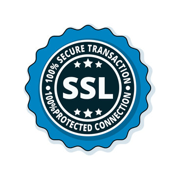 SSL Secure label illustration
